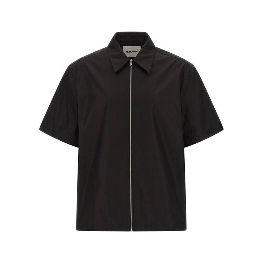 Jil Sander Black Cotton Men's Blouse